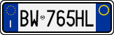 License plate of Italy, Cars (1994 year series)