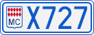 License plate of Monaco, Cars