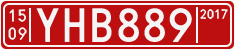 License plate of Sweden, Transit plates