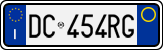 License plate of Italy, Cars (1994 year series)