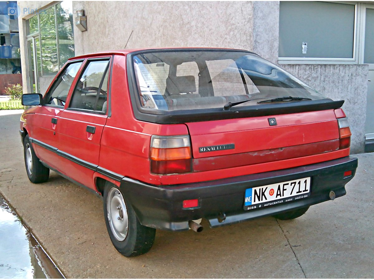 NK AF711, Renault 11 1st gen 5-door Hatch (X37), facelift, 1986–1989 (–1994 for AR- and –1995 for TR-market)