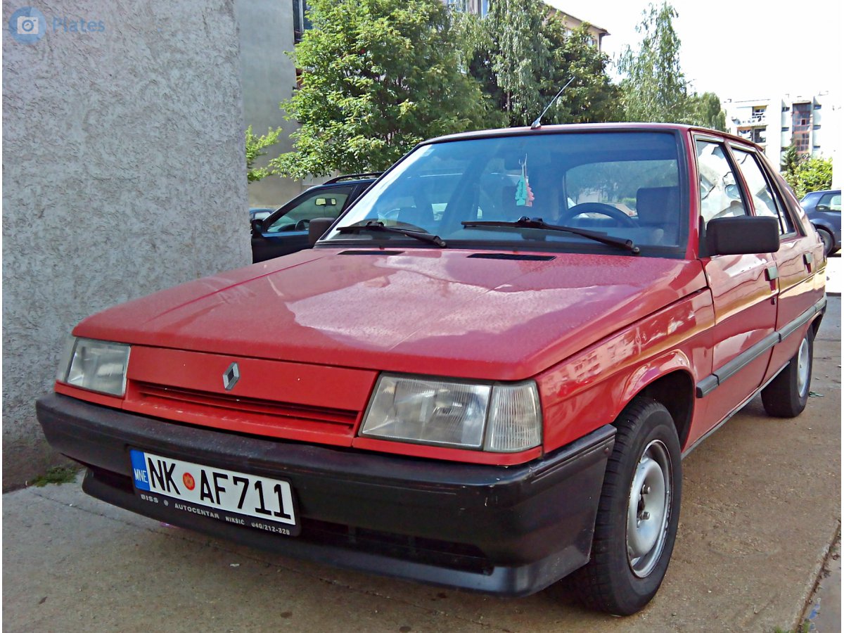 NK AF711, Renault 11 1st gen 5-door Hatch (X37), facelift, 1986–1989 (–1994 for AR- and –1995 for TR-market)