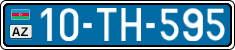 License plate of Azerbaijan, Public transport