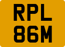 License plate of the United Kingdom, 1963 year system