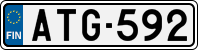 License plate of Finland, Cars