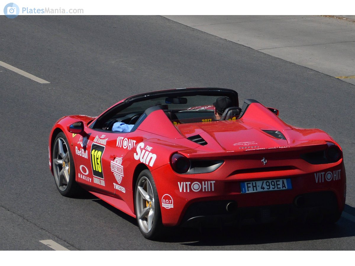 FH 499 EA, Ferrari 488 1st gen Spider (F142M), 2015–2019