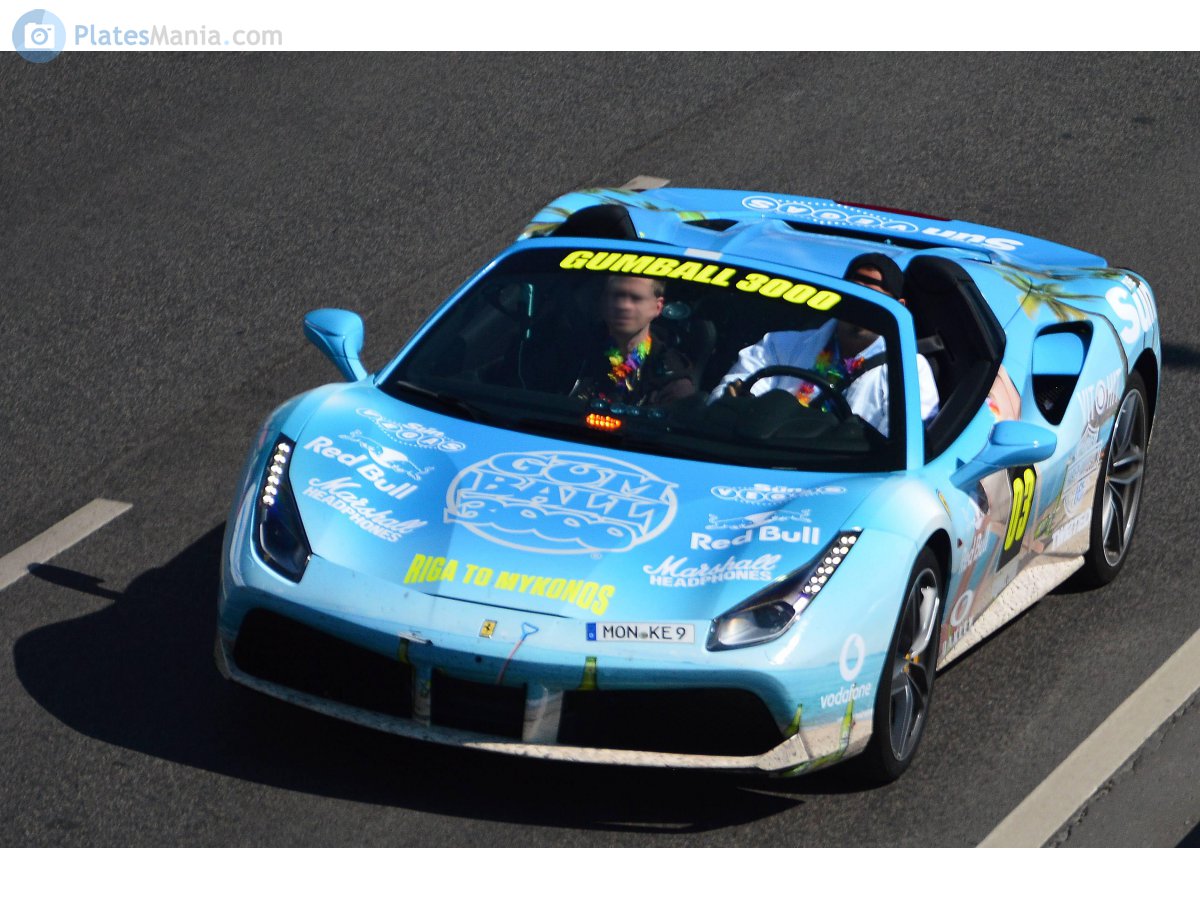 MON KE 9, Ferrari 488 1st gen Spider (F142M), 2015–2019