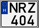 license plates of Hungary, Cars (1990)