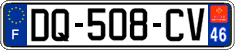 French license plate, SIV (ordinary)