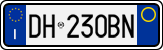 License plate of Italy, Cars (1994 year series)
