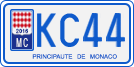License plate of Monaco, Motorcycles