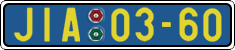 License plate of the Czech Republic, Foreign citizens and enterprises (1960)
