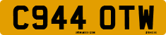 License plate of the United Kingdom, 1983 year system