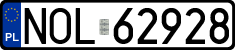 License plates of Poland, Regular car plates