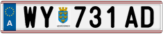 License plate of Austria, Regular plates