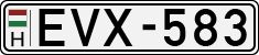 license plates of Hungary, Cars (1990)