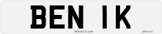 License plate of the United Kingdom, 1963 year system