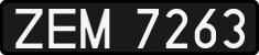 License plates of Poland, 1976 year system