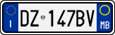License plate of Italy, Cars (1994 year series)
