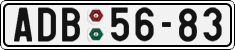 License plate of the Czech Republic, Cars (1960)