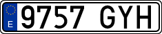 License plates of Spain, Ordinary (2000)