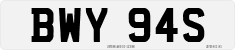 License plate of the United Kingdom, 1963 year system