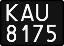 License plates of Poland, 1976 year system