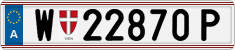License plate of Austria, Regular plates