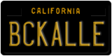 California, Vanity Plates