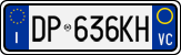 License plate of Italy, Cars (1994 year series)