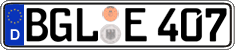 German license plate, Regular plates