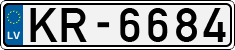 License plate of Latvia, Regular car plates