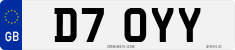 License plate of the United Kingdom, 1983 year system