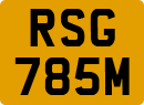License plate of the United Kingdom, 1963 year system