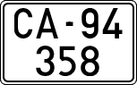License plates of Spain, 1900 year series