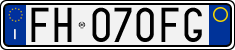 License plate of Italy, Cars (1994 year series)