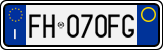 License plate of Italy, Cars (1994 year series)