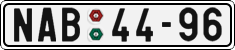 License plate of the Czech Republic, Cars (1960)