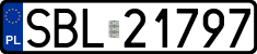 License plates of Poland, Regular car plates