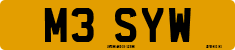 License plate of the United Kingdom, 1983 year system