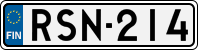 License plate of Finland, Cars
