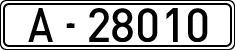 License plates of Spain, 1900 year series