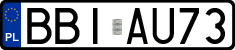 License plates of Poland, Regular car plates