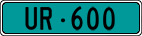 License plate of Switzerland, Agricultural vehicles (green)
