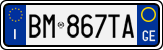 License plate of Italy, Cars (1994 year series)
