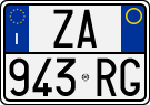 License plate of Italy, Cars (1994 year series)