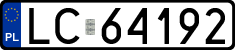 License plates of Poland, Regular car plates