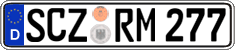 German license plate, Regular plates
