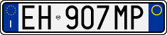 License plate of Italy, Cars (1994 year series)