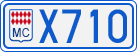 License plate of Monaco, Cars